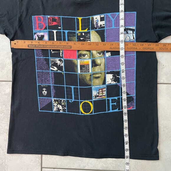 Vintage Billy Joel 1989-90 Storm Front 80's 90's Tour Concert T-Shirt - Picture 6 of 7